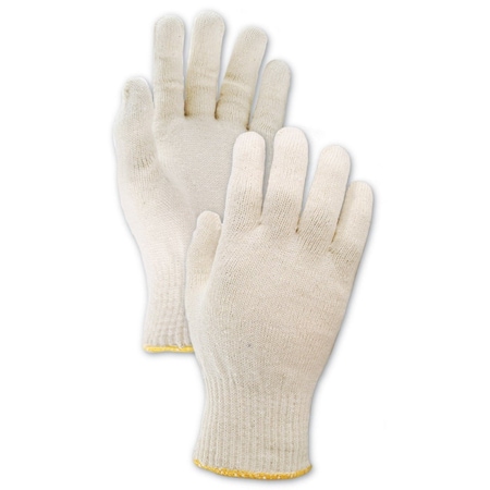 Magid Machine Knit Gloves, Natural, 12 PK 13-670-KWRB